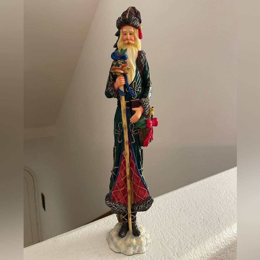 Vintage 1996 Lenox The Bell Meister Pencil Santa Collection Christmas Figurine